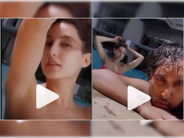 Nora Fatehi's video in off-shoulder bikini with a mystery man goes  viral video